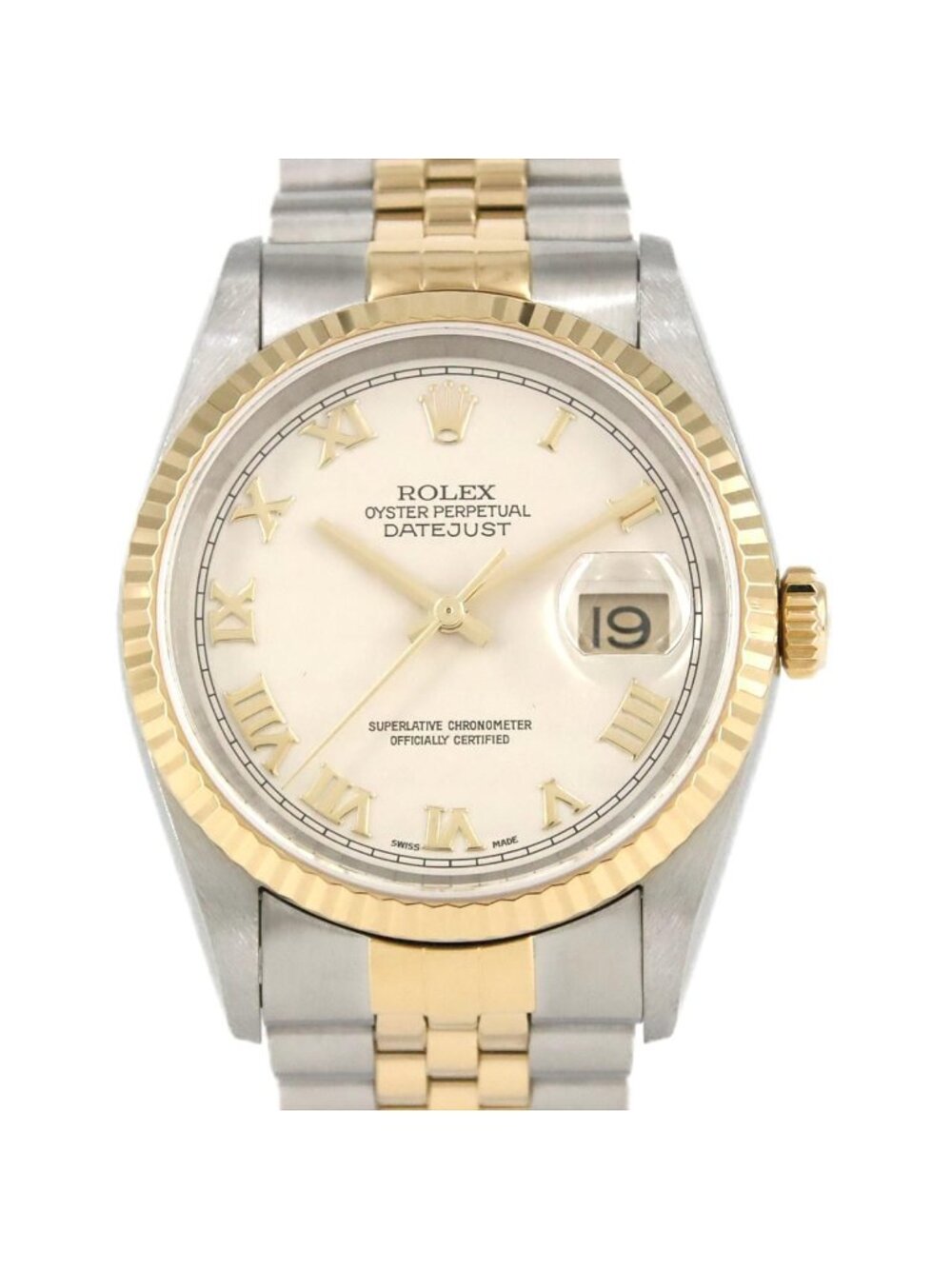 Rolex Datejust Stainless Steel Yellow Gold Automatic Watch